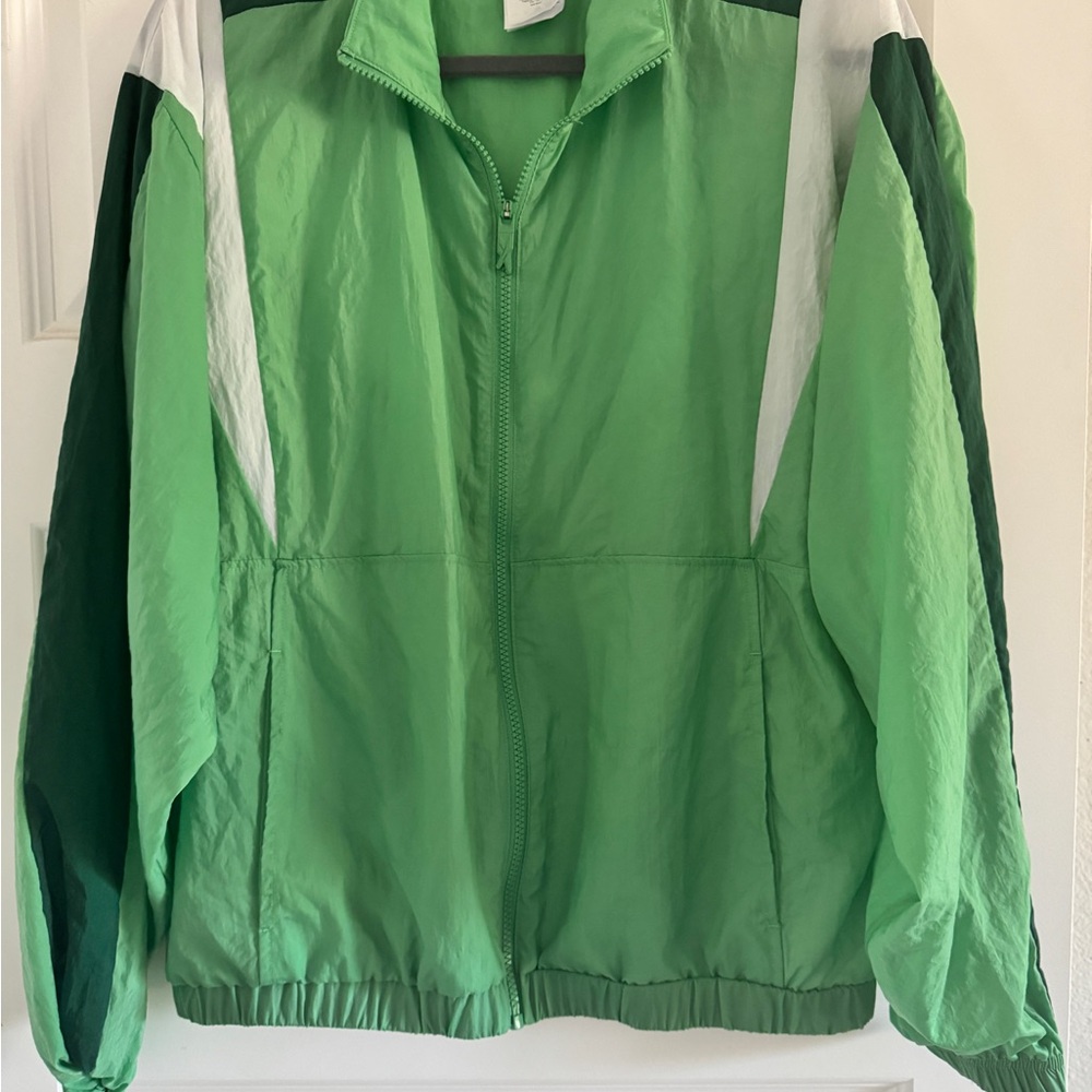 Reebok Green and White Women's Jacket